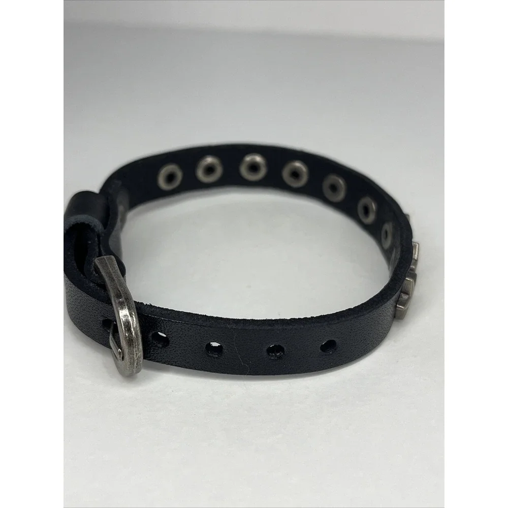Lot of‎ 5 Punk Rock Star Studded Faux Leather Black- Brand New Sealed